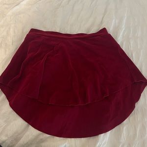 Red ballet bullet pointe skirt